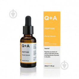 Q+A - Зволожуюча та відновлююча сироватка для обличчя з пептидами - Peptide - Facial Serum - 30ml