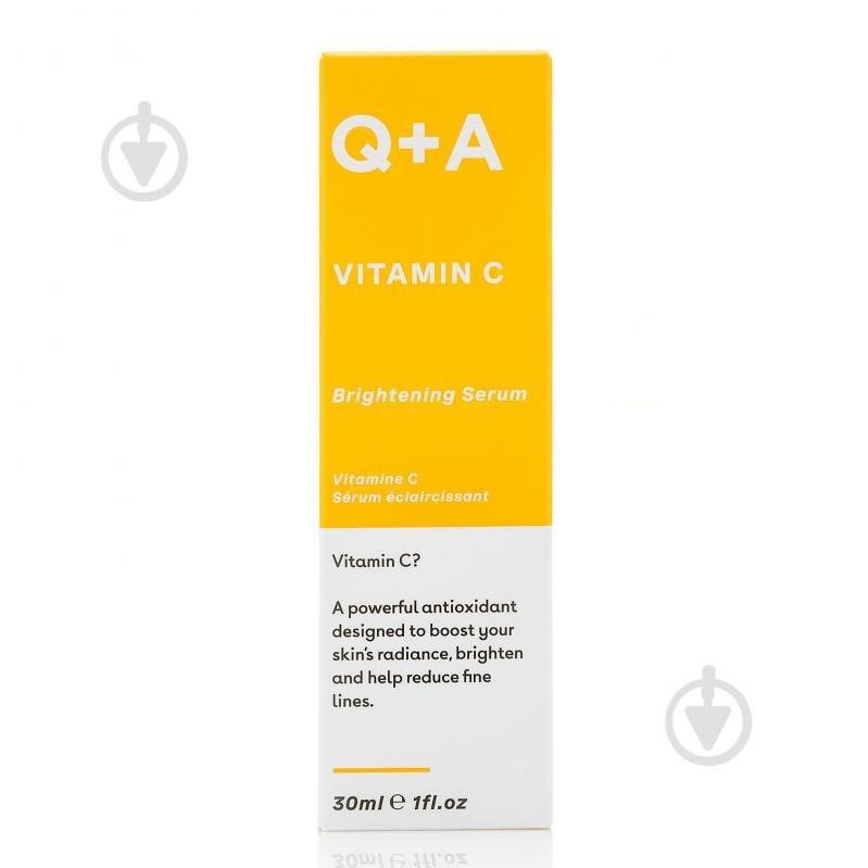 Q+A - Освітлююча сироватка для обличчя з вітаміном C - Vitamin C - Brightening Serum - 30ml - зображення 1