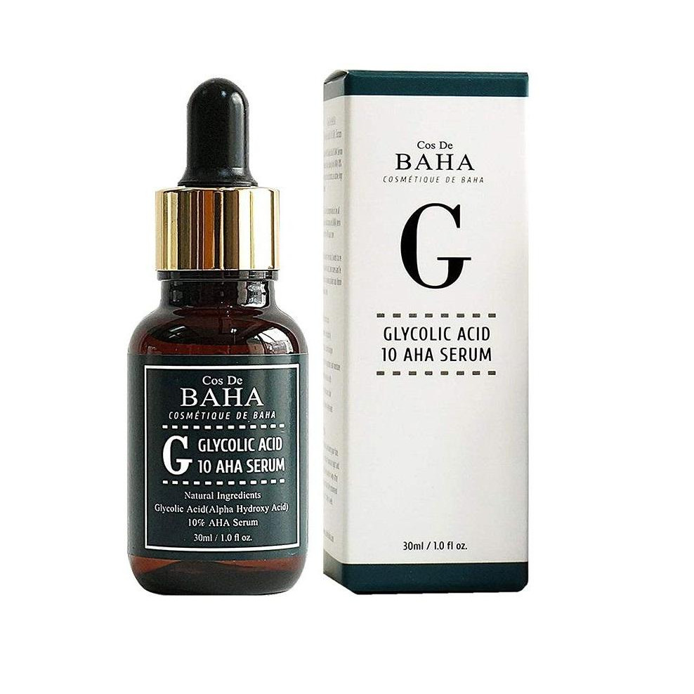 Cos De BAHA - G Glycolic Acid 10 AHA Serum - Відлущувальна сироватка для обличчя з гліколевою кислотою 10% - 30m - зображення 1