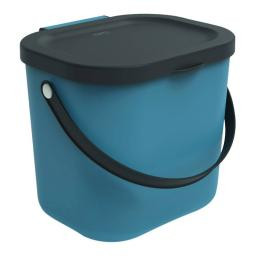Rotho Відро для сміття  Albula 6 л синьо-сіре (7610859212153)