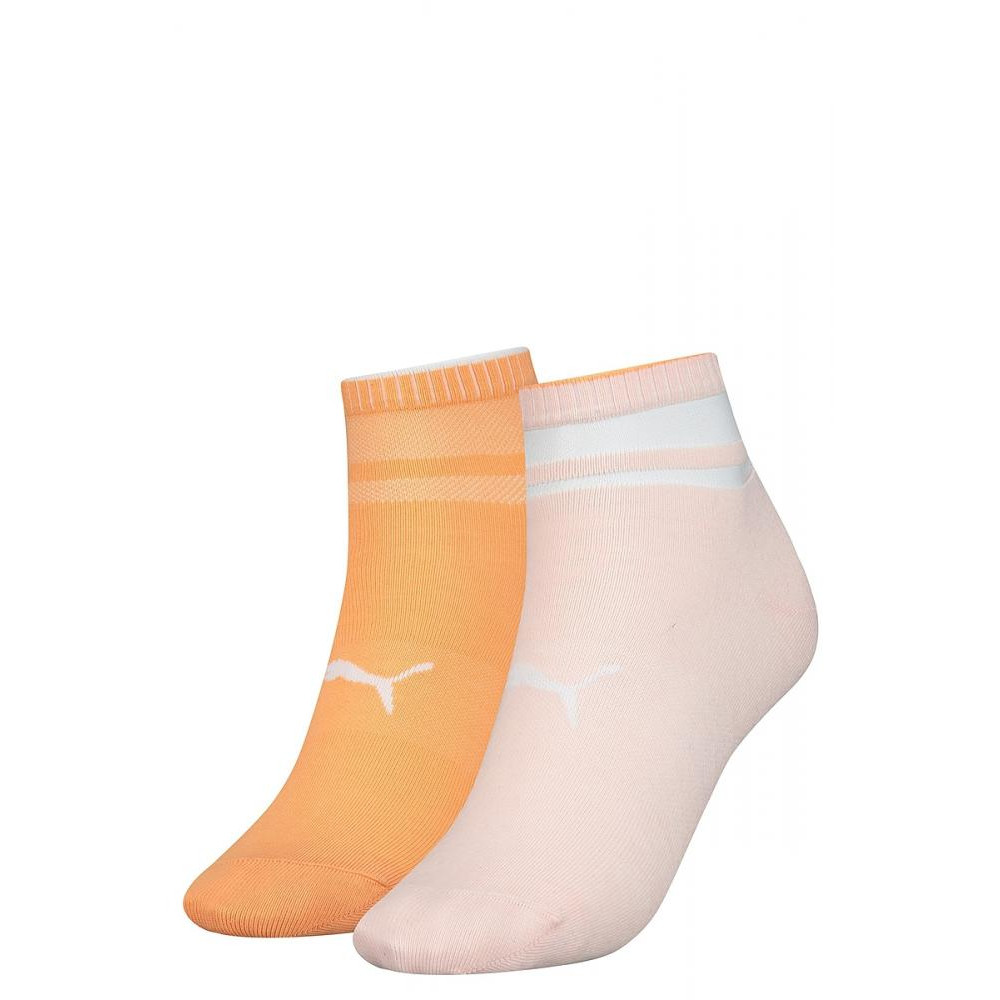 PUMA Набор носков  Short Sock Structure 2p Women 103002001-010 39-42 р 2 пары Персиковый/Розовый (8718824 - зображення 1