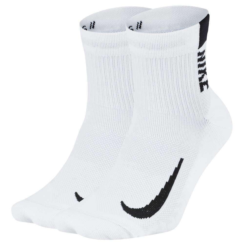 Nike Набір шкарпеток  U NK MLTPLIER ANKLE 2PR-144 SX7556-100 46-50 2 пари Білий (194275663043) - зображення 1