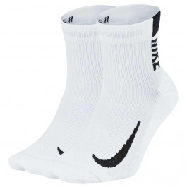 Nike Набір шкарпеток  U NK MLTPLIER ANKLE 2PR-144 SX7556-100 46-50 2 пари Білий (194275663043)