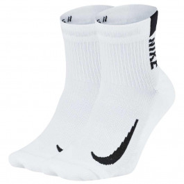   Nike Набір шкарпеток  U NK MLTPLIER ANKLE 2PR-144 SX7556-100 46-50 2 пари Білий (194275663043)