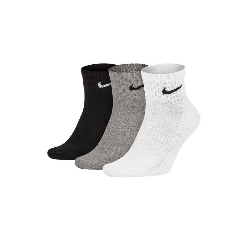 Nike Набор носков  U Nk Everyday Cush Ankle SX7667-964 M (38-42) 3 пары Черный/Белый/Серый (194955549216) - зображення 1