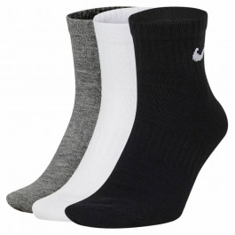 Nike Набор носков  U Nk Everyday Ltwt Ankle SX7677-964 XL (46-50) 3 пары Черный/Белый/Серый (194955549476