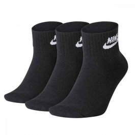   Nike Набор носков  U Nk Nsw Evry Essential Ankle 3Pr SK0110-010 S (34–38) 3 пары Черный (193145890510)