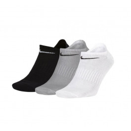 Nike Набор носков  SX7678-901 U NK EVERYDAY LTWT NS 3PR XL (46-50) 3 пары Черный/Серый/Белый (88840723934