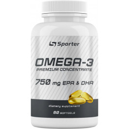 Sporter Omega 3 1000mg 500 EPA & 250 DHA - 60 софт гель