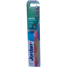 Jordan Dental Дизайнерська зубна щітка  Individual Clean Середньої жорсткості Рожева з дівчиною (7038516550422_рож