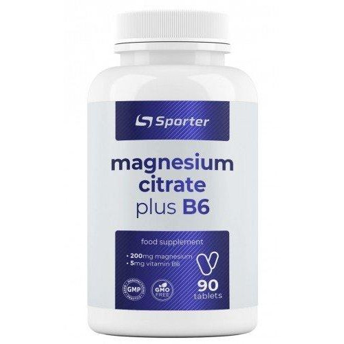 Sporter Magnesium + B6, Магній + B6 90 пігулок - зображення 1