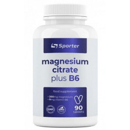 Sporter Magnesium + B6, Магній + B6 90 пігулок