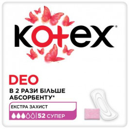 Kotex Щоденні прокладки  Deo Super 52 шт. (5029053548685)