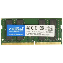 Crucial 16 GB SO-DIMM DDR4 2666 MHz (CT16G4SFD8266)