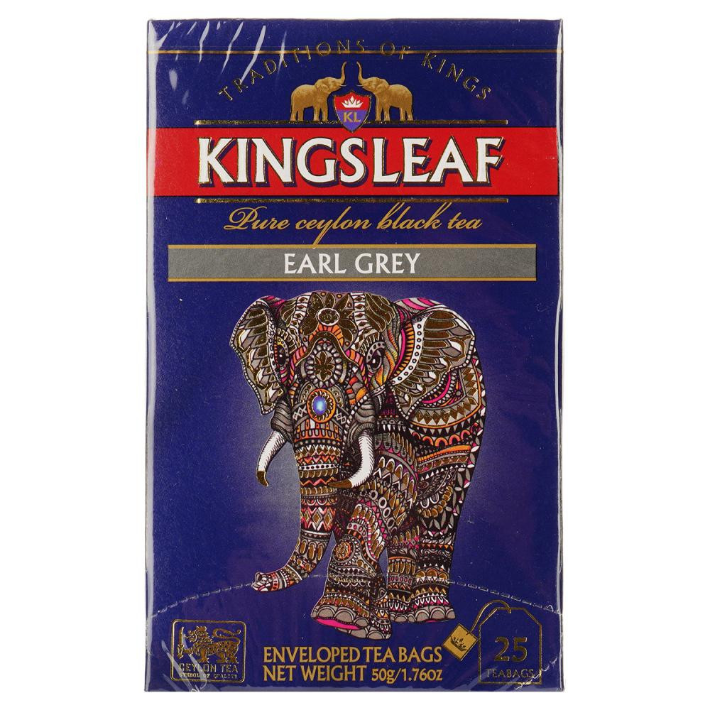 Kingsleaf Чай чорний  Earl Grey, конверт, 25*2 г (4792252942547) - зображення 1