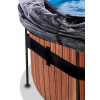 EXIT Wood Pool 488x122cm + sand filter pump, cover, heat pump / brown (30.67.16.10) - зображення 5