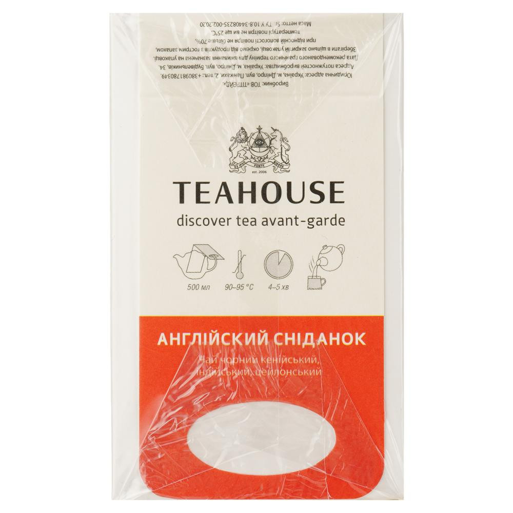 Teahouse Чай чорний  Англійський сніданок 100 г (50 шт. х 2 г) (4820209840513) - зображення 1