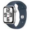 Apple Watch SE 2 GPS 44mm Silver Aluminium Case with Winter Blue Sport Loop (MREF3) - зображення 2