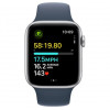 Apple Watch SE 2 GPS 44mm Silver Aluminium Case with Winter Blue Sport Loop (MREF3) - зображення 4