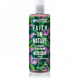 Faith In Nature Lavender & Geranium натуральний шампунь для нормального та сухого волосся 400 мл