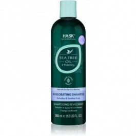 Hask Tea Tree Oil & Rosemary освіжаючий шампунь для сухої шкіри голови зі свербінням 355 мл