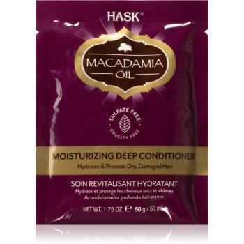 Hask Macadamia Oil зволожуючий кондиціонер для сухого, пошкодженого хімічним способом волосся 50 мл - зображення 1
