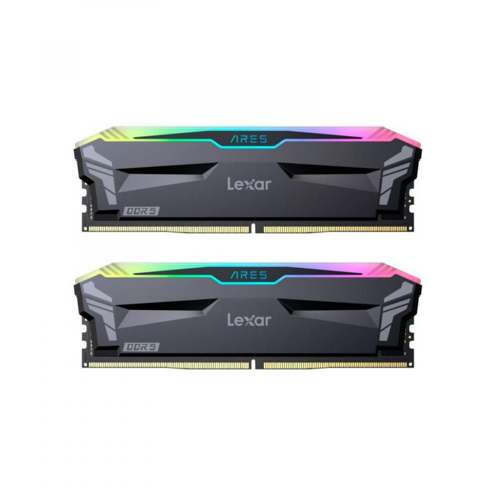 Lexar 32 GB (2x16GB) DDR4 3600 MHz Ares RGB Black (LD4BU016G-R3600GDLA) - зображення 1