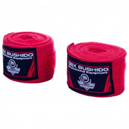 DBX Bushido Боксерські бинти для рук і зап'ясть ARH-100011 2x4м червоні (ARH-100011-RED)