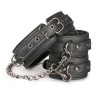 Easytoys Нашийник з поножами, чорний Leather Collar With Anklecuff (ET279BLK) - зображення 1