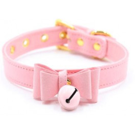 DS Fetish Collar pink with bell (261300123)