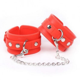 DS Fetish Silicone hand cuff red (252000154)
