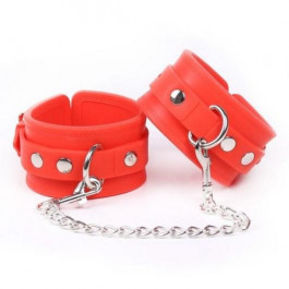   DS Fetish Silicone hand cuff red (252000154)