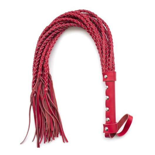 DS Fetish Leather flogger red (292001061) - зображення 1