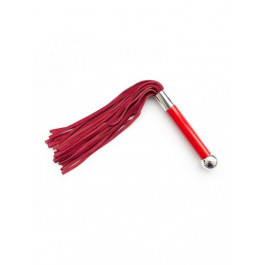DS Fetish Leather flogger suede red (292001054)