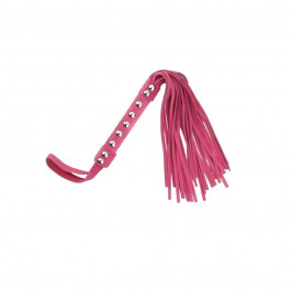 DS Fetish Leather flogger pink suede leather (291300121)