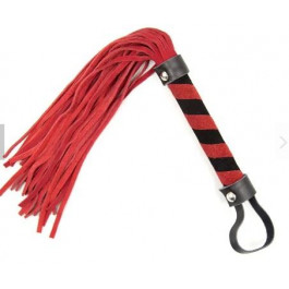 DS Fetish Leather flogger M red (292001043)