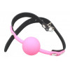DS Fetish Silicone ball gag metal accesso pink (221302012) - зображення 4
