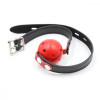 DS Fetish Locking ball gags M plastic black/red (223212016) - зображення 2