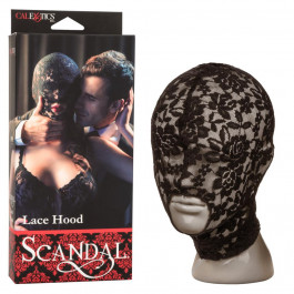 California Exotic Novelties Мереживна маска із закритими очима Scandal з відкритим ротом, чорна, OS (CE12985)
