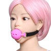 DS Fetish Кляп DS Fetish Mouth silicone gag L black/pink (221301096) - зображення 2