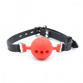 DS Fetish Кляп DS Fetish Mouth silicone gag L black/red (222001096)