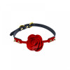 UPKO Кляп троянда із силікону та італійської шкіри Rose Ball Gag UPKO (U60479) - зображення 2