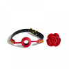 UPKO Кляп троянда із силікону та італійської шкіри Rose Ball Gag UPKO (U60479) - зображення 3