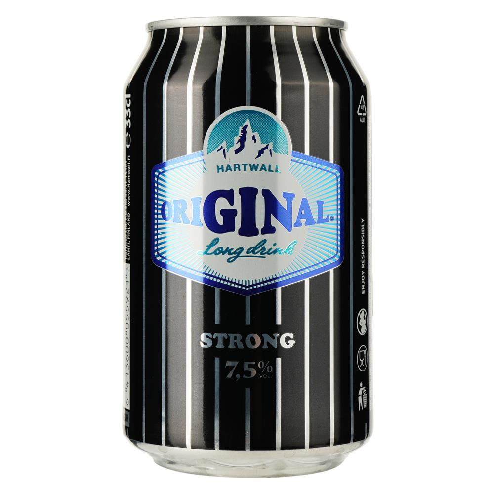 Long Drink Напій слабоалкогольний  Gin Strong, 0,33 л (6413600055921) - зображення 1