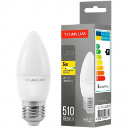 TITANUM LED C37 6W E27 3000K (TLС3706273)
