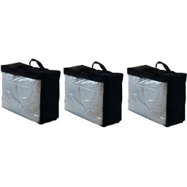 ORGANIZE Набір сумок-органайзерів для речей  S 3 шт Чорний (HS-3S-black)