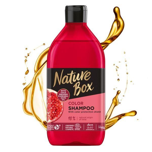 Nature Box Шампунь  для окрашенных волос с гранатовым маслом холодного отжима 385 мл (9000101229349) - зображення 1