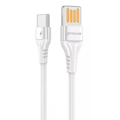 Proove USB to USB-C Double Way Silicone 1m White (CCDS20001202) - зображення 1