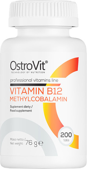 OstroVit Vitamin B12 Methylocobalamin 200 tabs /800 servings/ - зображення 1