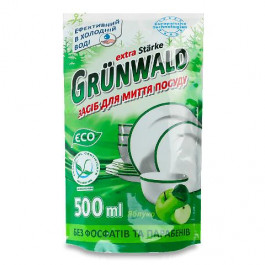 Grunwald Засіб для миття посуду  Яблуко дой-пак, 500 мл (4260700180884)